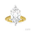 Marquise Shape Semi-Mount Diamond Engagement Ring