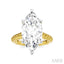 Marquise Shape Semi-Mount Diamond Engagement Ring