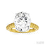 Oval Shape Semi-Mount Diamond Engagement Ring
