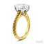 Oval Shape Semi-Mount Diamond Engagement Ring
