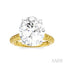 Oval Shape Semi-Mount Diamond Engagement Ring