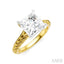 Princess Shape Semi-Mount Diamond Engagement Ring
