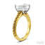 Princess Shape Semi-Mount Diamond Engagement Ring