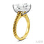 Princess Shape Semi-Mount Diamond Engagement Ring