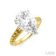 Pear Shape Semi-Mount Diamond Engagement Ring