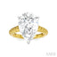 Pear Shape Semi-Mount Diamond Engagement Ring