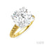 Round Shape Semi-Mount Diamond Engagement Ring