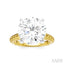 Round Shape Semi-Mount Diamond Engagement Ring