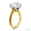 Round Shape Semi-Mount Diamond Engagement Ring