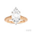 Marquise Shape Semi-Mount Diamond Engagement Ring