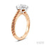 Pear Shape Semi-Mount Diamond Engagement Ring
