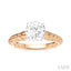 Round Shape Semi-Mount Diamond Engagement Ring
