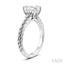 Emerald Shape Semi-Mount Diamond Engagement Ring