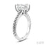 Emerald Shape Semi-Mount Diamond Engagement Ring