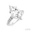 Marquise Shape Semi-Mount Diamond Engagement Ring