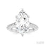 Marquise Shape Semi-Mount Diamond Engagement Ring