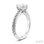 Oval Shape Semi-Mount Diamond Engagement Ring