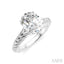 Oval Shape Semi-Mount Diamond Engagement Ring