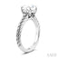 Oval Shape Semi-Mount Diamond Engagement Ring