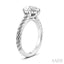 Pear Shape Semi-Mount Diamond Engagement Ring