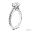 Round Shape Semi-Mount Diamond Engagement Ring