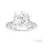 Round Shape Semi-Mount Diamond Engagement Ring