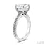 Round Shape Semi-Mount Diamond Engagement Ring