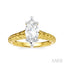 Marquise Shape Semi-Mount Diamond Engagement Ring