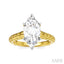 Marquise Shape Semi-Mount Diamond Engagement Ring