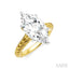 Marquise Shape Semi-Mount Diamond Engagement Ring