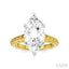 Marquise Shape Semi-Mount Diamond Engagement Ring