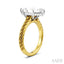 Marquise Shape Semi-Mount Diamond Engagement Ring