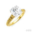 Round Shape Semi-Mount Diamond Engagement Ring