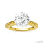 Round Shape Semi-Mount Diamond Engagement Ring