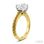 Round Shape Semi-Mount Diamond Engagement Ring