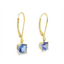 Tanzanite Lever Back Earrings