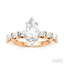 Marquise Shape Semi-Mount Diamond Engagement Ring