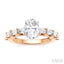 Oval Shape Semi-Mount Diamond Engagement Ring
