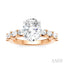 Oval Shape Semi-Mount Diamond Engagement Ring