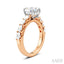 Oval Shape Semi-Mount Diamond Engagement Ring