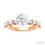 Round Shape Semi-Mount Diamond Engagement Ring