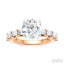 Round Shape Semi-Mount Diamond Engagement Ring