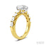 Pear Shape Semi-Mount Diamond Engagement Ring