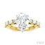Pear Shape Semi-Mount Diamond Engagement Ring