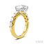 Pear Shape Semi-Mount Diamond Engagement Ring