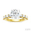 Round Shape Semi-Mount Diamond Engagement Ring