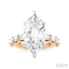 Marquise Shape Semi-Mount Diamond Engagement Ring