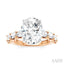 Oval Shape Semi-Mount Diamond Engagement Ring