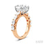 Oval Shape Semi-Mount Diamond Engagement Ring