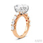 Oval Shape Semi-Mount Diamond Engagement Ring